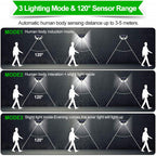 100 LED Solar Light Outdoor Solar Lamp Powered Sunlight Waterproof PIR Motion Sensor Street Light for Garden PREORDER