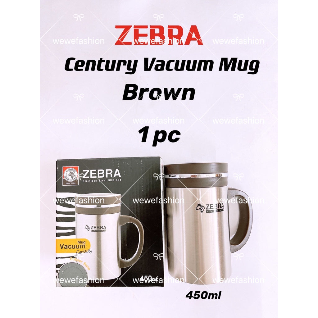READY STOCK!!!Zebra SUS304 Stainless Steel Century Vacuum Mug 0.45L (450ml)