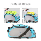 13L Bicycle Bag Multifunction Bike Tail Rear Bag Saddle Seat Pannier Bag Shoulder Handbag Bicicleta Basket Rack Trunk
