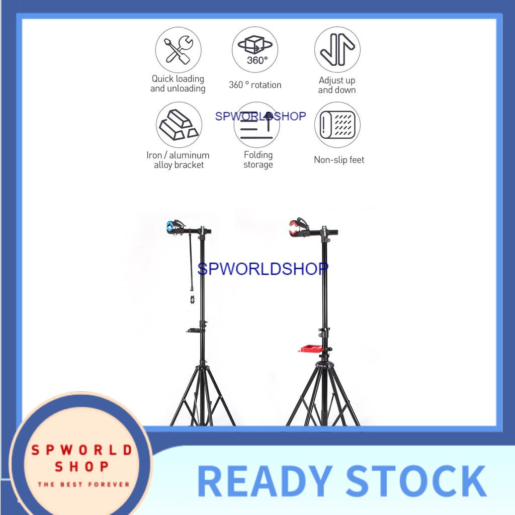 Adjustable Bicycle Repair Stand Foldable Telescopic Vertical Professional Bike Rack Bicycle Repair Tools Quick Release