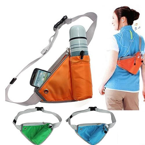 New Trendy Triangular Waist Bag Durable Belt Water Bottle Pocket Pouch Christmas gift