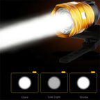 LED Mountain Cycle Head Light Waterproof Rechargeable 15000LM XM-L T6 LED MTB Bicycle Light Bike Front Rear Light Set Wi