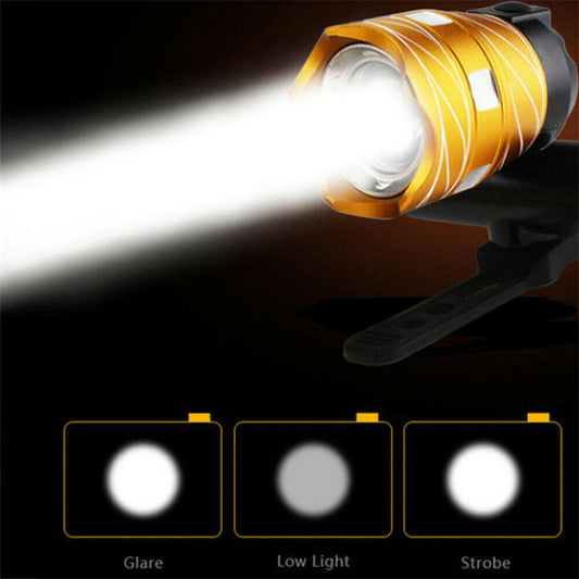 LED Mountain Cycle Head Light Waterproof Rechargeable 15000LM XM-L T6 LED MTB Bicycle Light Bike Front Rear Light Set Wi