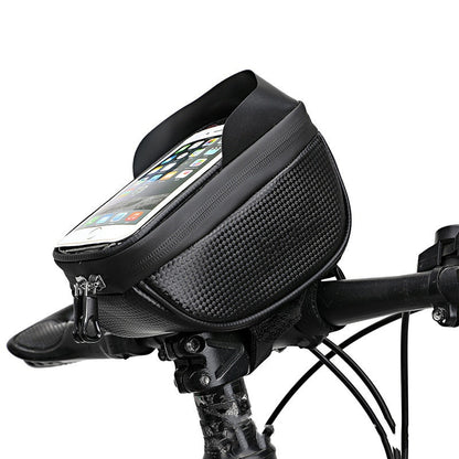 Waterproof Bicycle Bag,Cycling Front Top Tube Frame Phone Bag,Touchscreen Cellphone Handlebar Bag Bicycle