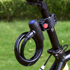 Bike Lock Cable Locks Road Bike Cycling Mountain Bike padlock Anti-Theft Chain Lock(Black)