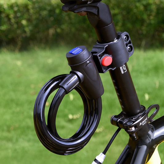 Bike Lock Cable Locks Road Bike Cycling Mountain Bike padlock Anti-Theft Chain Lock(Black)