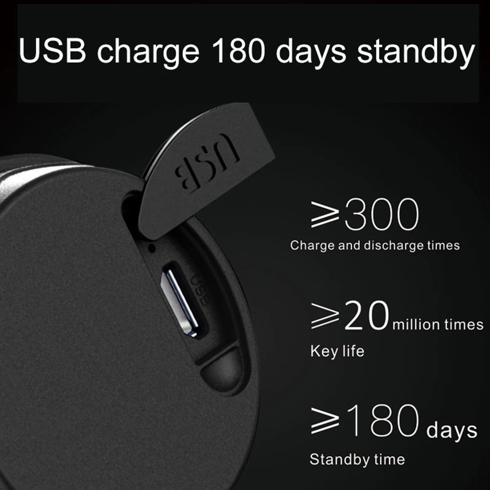 USB Rechargeable Waterproof Electronic Bicycle Horn Loud Volume Cycling Handlebar Electric Bike Ring Mini Alarm Bells