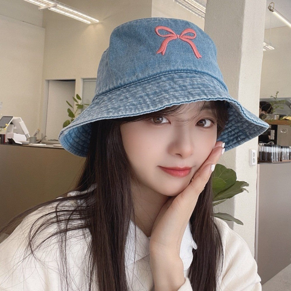 【READY STOCK】Denim Bucket Hat Unisex Sun Hat Casual Outdoor Travel Spring, Summer & Autumn Fisherman Cap 牛仔渔夫帽