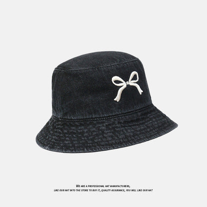 【READY STOCK】Denim Bucket Hat Unisex Sun Hat Casual Outdoor Travel Spring, Summer & Autumn Fisherman Cap 牛仔渔夫帽