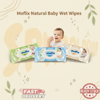 MOLFIX NATURAL | 天然婴儿湿巾：无酒精、防过敏、弱酸性 | 新生儿手口通用 Gentle & Safe Baby Wet Wipes | Alcohol-Free & Hypoallergenic Formula