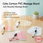Ready Stock!!! Cutie Cartoon PVC Message Board Creative Children's Writing Board 卡通留言板