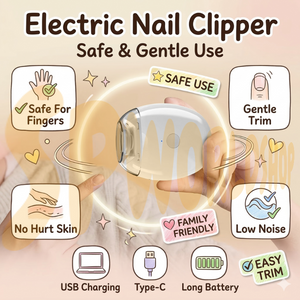 零感修磨 | X-09 智能电动磨甲器：温和静音，全家适用 Whisper-Quiet Electric Nail Trimmer | Gentle for Tiny Nails & Seniors