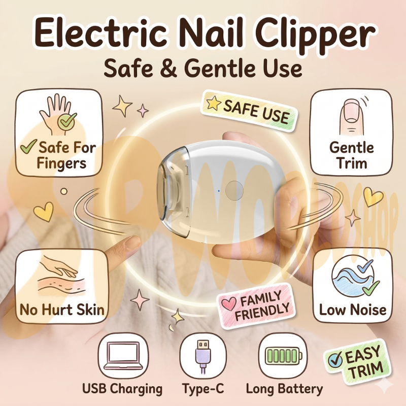 零感修磨 | X-09 智能电动磨甲器：温和静音，全家适用 Whisper-Quiet Electric Nail Trimmer | Gentle for Tiny Nails & Seniors