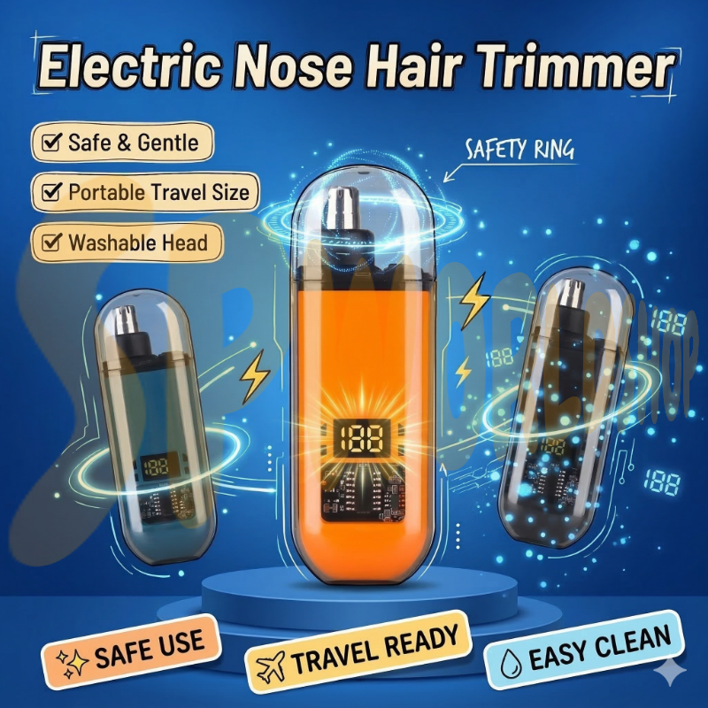 SJ005 PRO TRIMMER | 多功双向旋转刀头 | USB 快充 | 安全不伤鼻腔 Multi-Purpose Nose & Ear Trimmer | Safe 360° Rotating Blade System