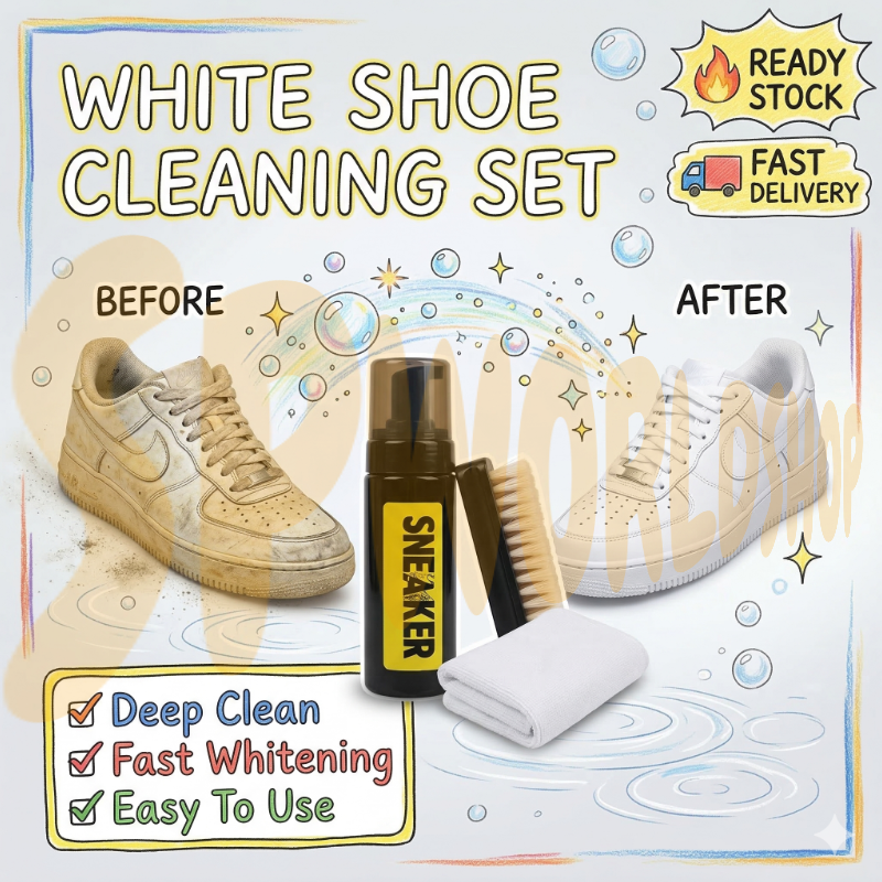 SNEAKER RITUAL | 焕白：全能白鞋深层护理套装 Premium White Shoe Cleaning Set · Restore the Original White