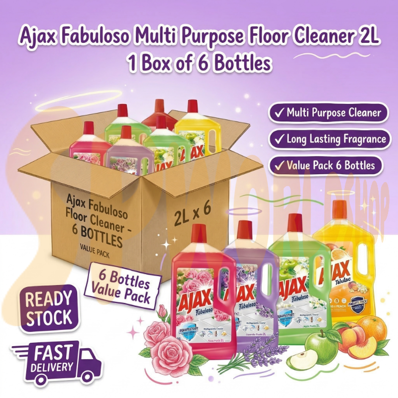Value & Refreshing [FRESH HOME] 居家净味师 | 大容量除菌清洁剂：一拖即净，持久清新 Bulk Value Pack (6 Bottles) | Professional Surface Sanitizer & Deodorizer