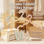 Aesthetic & Functional [TRAVEL CHIC] 行走的衣橱 | 折叠式省空间衣架：出差旅行，精致如初 Multi-Functional Folding Hanger | Lightweight & Durable Design