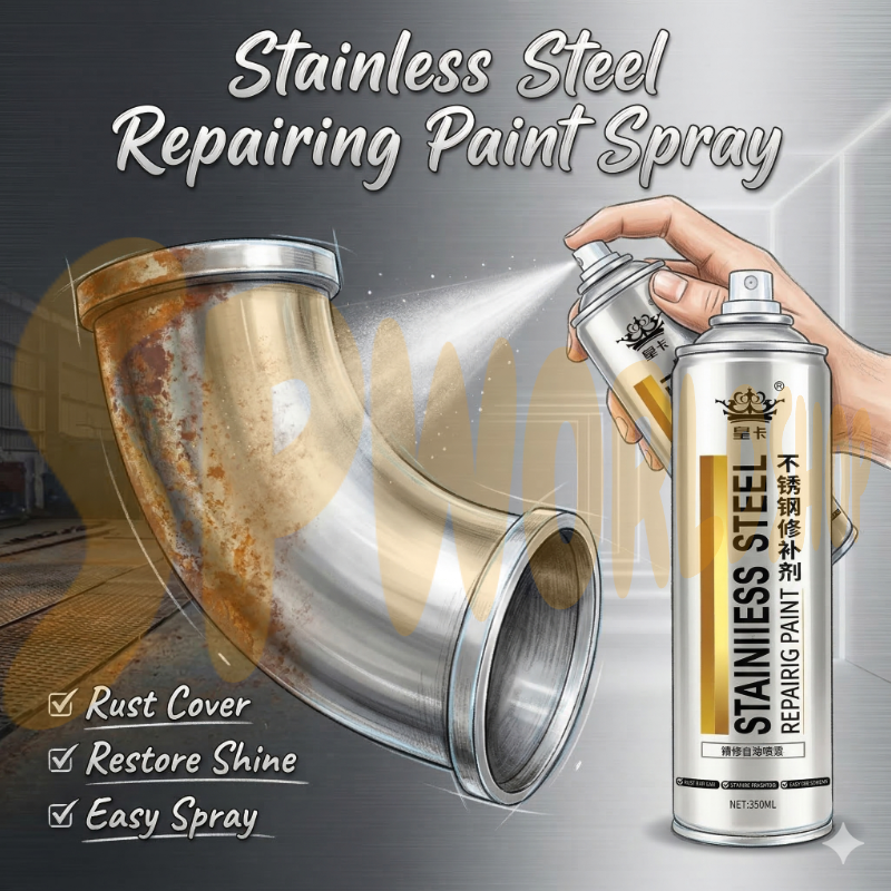 Functional & Protective [METAL GUARD] 金属修复师 | 350ml 不锈钢防锈修补剂：遮瑕翻新，持久如新 Professional Metal Repair Spray | Durable Anti-Corrosion Shield