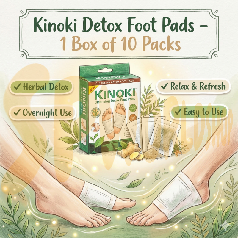 KINOKI DETOX PRO | 艾草足贴：天然排毒、祛湿舒缓 | 改善睡眠与循环 | 现货秒发 10 贴/盒 Kinoki Detox Foot Pad | Cleansing Herbal Patch for Toxin Removal & Sleep