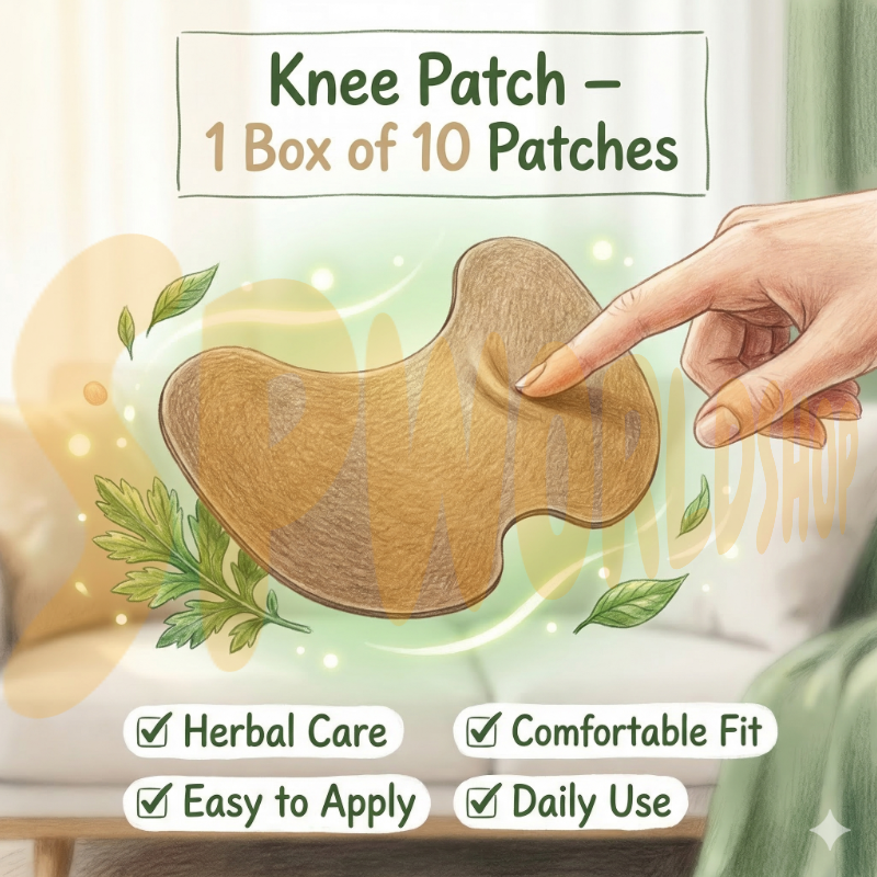 KNEE PAIN PRO | 艾草膝盖贴：热敷理疗、缓解关节痛/炎症 | 曲线设计、服帖持久 | 现货秒发 Herbal Heat Patch for Knee Pain | Arthritis & Joint Inflammation Relief