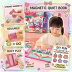 Magnetic Puzzle Book for Toddlers | Educational Learning Book (AJS-002) | Travel Busy Toy & Sensory Game | Mainan Budak 磁性安静书 益智贴纸书 专注力训练 亲子互动