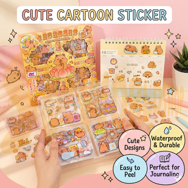 2 Sheets Sanrio Cartoon Stickers | 3D Puffy Decal for Kids & Students | DIY Journal Decoration | Pelekat 3D Kartun Sanrio 三丽鸥立体贴纸 儿童奖励 礼物