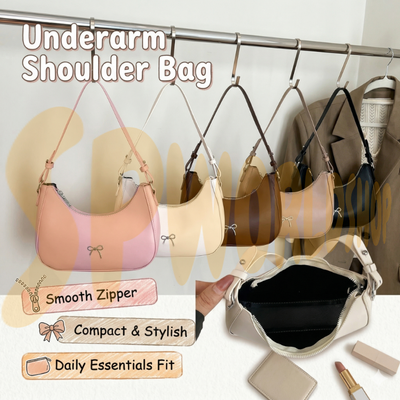 Fashion Clutch Handbag (B8924) | Solid Underarm Shoulder Bag | Casual Shopper Tote for Women | Beg Fesyen Wanita 手提腋下包 托特包 通勤简约