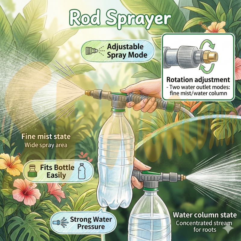 【READY STOCK】Rod Sprayer | Portable Pull Rod Water Sprayer | Large Capacity Pressure Garden Agricultural Sprayer 拉杆喷雾器