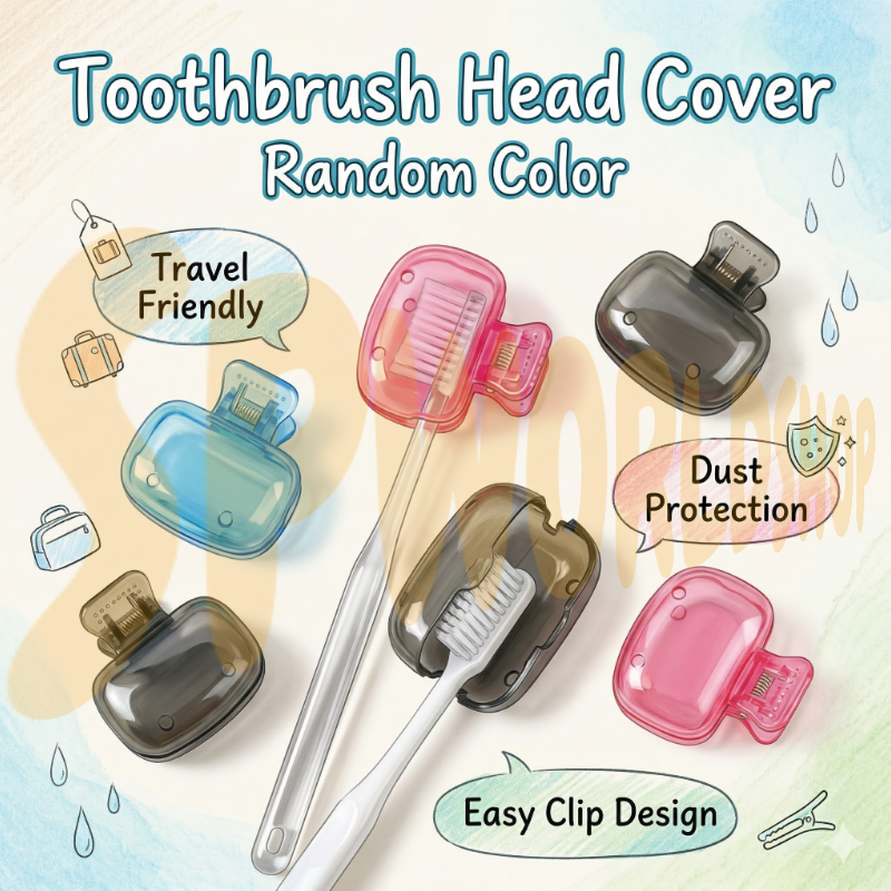 【READY STOCK】Toothbrush Head Cover | Portable Travel Toothbrush Cap | Hygienic Dustproof Toothbrush Protector 牙刷头保护套