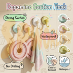 【READY STOCK】Dopamine Suction Hook | Colorful Strong Adhesive Hook | No-Drill Removable Bathroom & Kitchen Hook 多巴胺吸盘挂钩