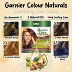 READY STOCK!!! Garnier Color Naturals | Long-Lasting Nourishing Cream Hair Color with Natural Oils | Grey Coverage