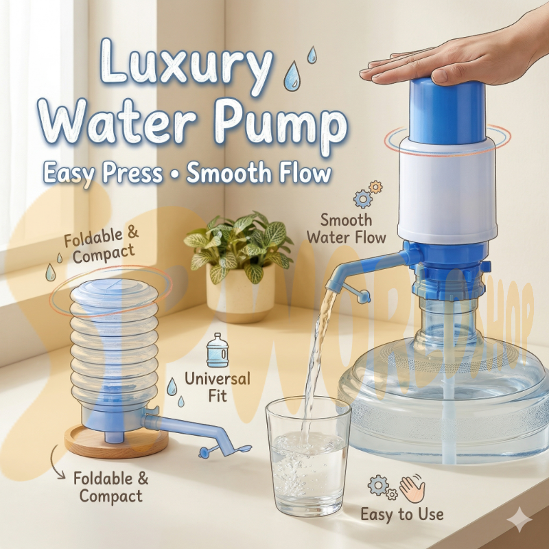READY STOCK‼️Manual Water Dispenser Pump | Hand Press Pump for 5 Gallon Bottled Water | Portable Drinking Water Pump 手压泵