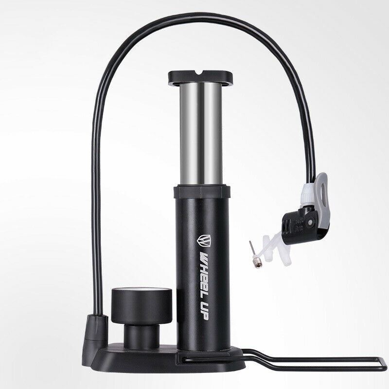 Wheel Up MTB Bike Pump Ultra-light Bicycle Foot Pump Electric Scooter Pressure Gauge Air Inflator