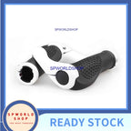 1 Pair Bicycle Handlebar Grip Ergonomic Anti-Skid Lock-on Handle Cover Aluminum Alloy Rubber Grips MTB Bike Accessories