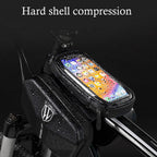 Rainproof Bike Bag Frame Front Top Tube Cycling Bag Reflective 6.0 in Phone Case Touchscreen Bag MTB Bicycle Accessories