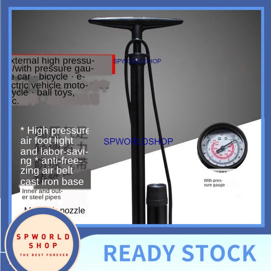 Durable Lightweight Portable Multi-functional Cycling Bike Bicycle Pump Tools Floor Pump Hand Foot