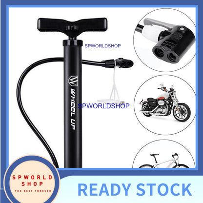 WHeeL UP Portable Bicycle Pump 120 PSI High Pressure Cycling Ball Inflator Standing Bike Hand Pump Motorcycle Tyre Hand