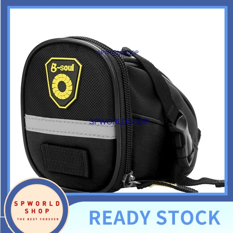B-soul Portable Waterproof Bike Saddle Bag Portable Cycling Seat Pouch Bicycle Tail bags Rear Pannier Cycling Accessorie
