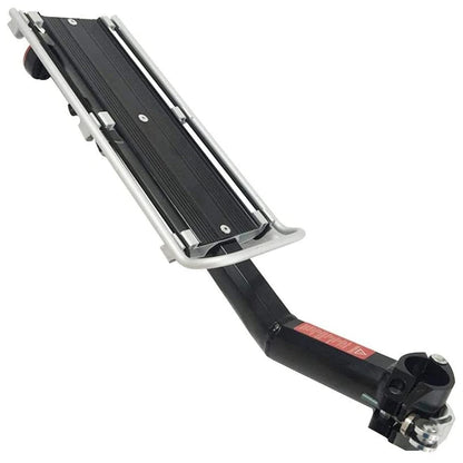 Bicycle Rear Rack, Bike Luggage Cargo Carrier, Quick Release Adjustable Cycling Seatpost Rack for Mountain Bike