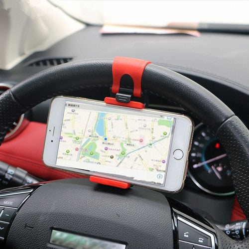 Universal Steering Wheel Clip Car Phone Holder