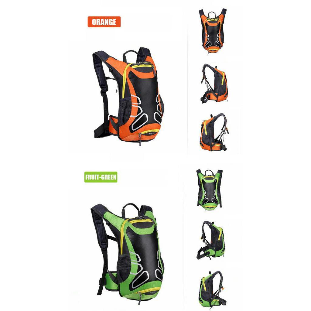 Waterproof 15L Bicycle Backpack,MTB Bike Hydration Backpack for men Cycling Water Backpack,with rain cover,no water bag
