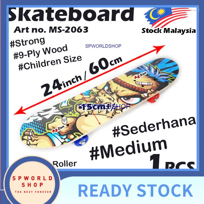 【Ready Stock】Skateboard Papan Skate Board Four-Wheeled Long Skateboard Adult Scooters Penny Board  滑板