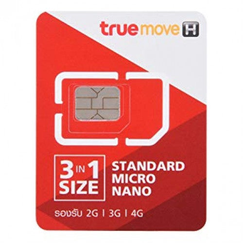 Thailand True Move 3 In 1 Travel Sim Card 8 Days Unlimited Data
