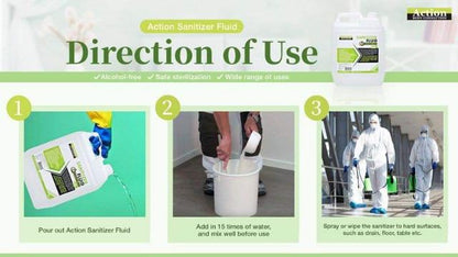 ACTION SANITIZER FLUID *ALCOHOL FREE* READY STOCK 消毒药水