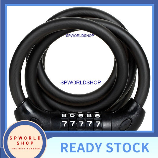 Bike Cable Basic Self Coiling Resettable Combination Cable Bike Locks Simple structure solid and reliable Bicycle Acces
