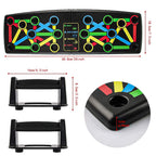 Folding Push Up Board Fitness Workout Train Muscle Exercise I-shaped Pushup Racks for Adults Indoor Home Muscle Training