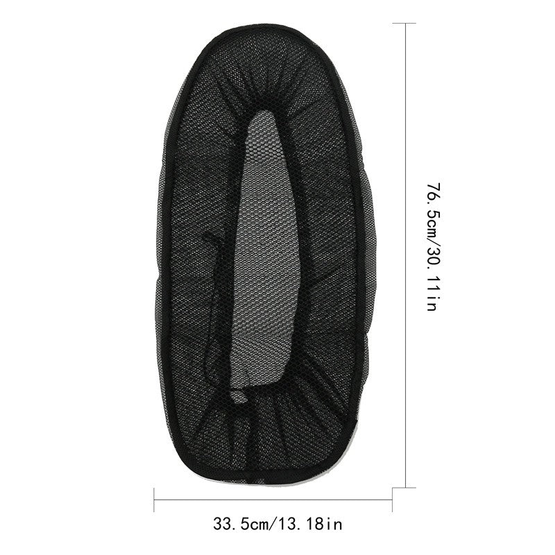 New Black Motorcycle Electric Bike Net Seat Cover Mesh Cooling Protector Cushion High Quality
