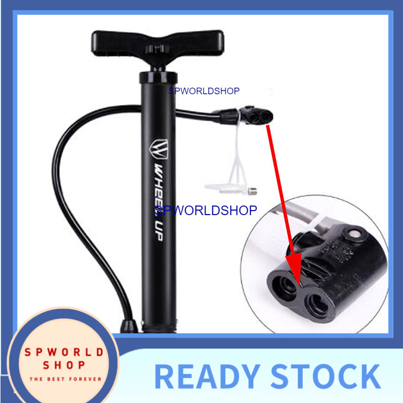 WHeeL UP Portable Bicycle Pump 120 PSI High Pressure Cycling Ball Inflator Standing Bike Hand Pump Motorcycle Tyre Hand