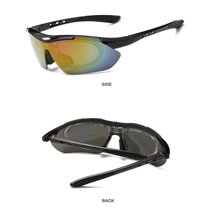 5 Lens Cycling Glasses Frame Polarized Sunglasses Hiking Running Fishing Frame Myopia Inner Frames Sunglasses Gafas