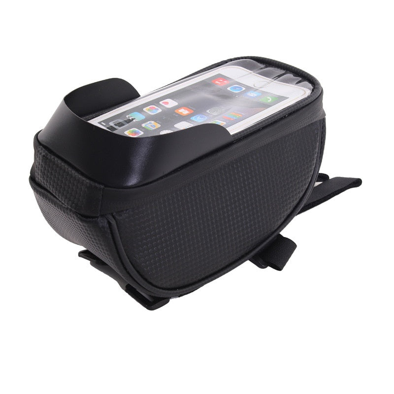 Waterproof Bicycle Bag,Cycling Front Top Tube Frame Phone Bag,Touchscreen Cellphone Handlebar Bag Bicycle